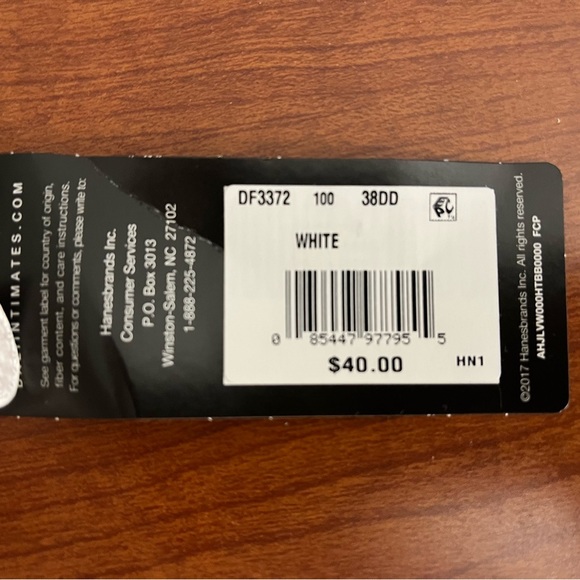 NWT- Bali Classic Support w/Cool Comfort Fabric White Bra - 38DD - Picture 5 of 5